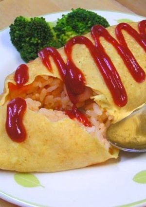 A picture of Omurice in 10 Minutes.