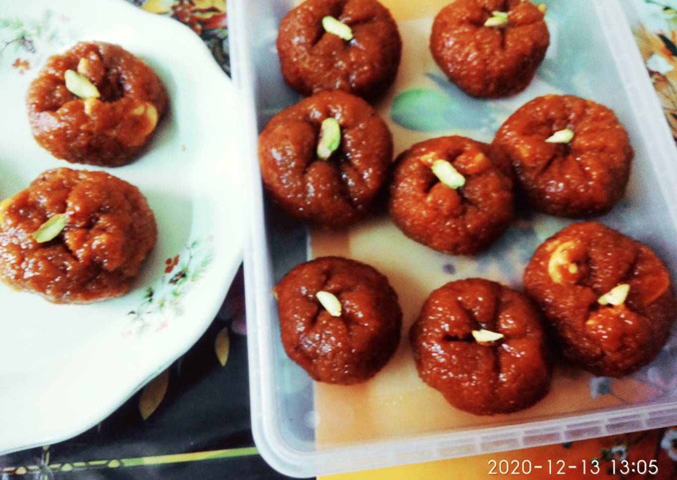 Coconut dry fruits sandesh