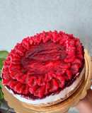 🍰CHEESECAKE AI LAMPONI🍰 senza gelatina e senza panna SUPER VELOCE!