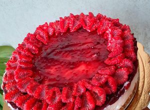 Foto di 🍰CHEESECAKE AI LAMPONI🍰 senza gelatina e senza panna SUPER VELOCE!