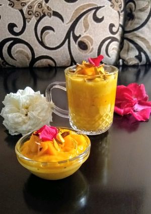 A picture of Mango Phirni.