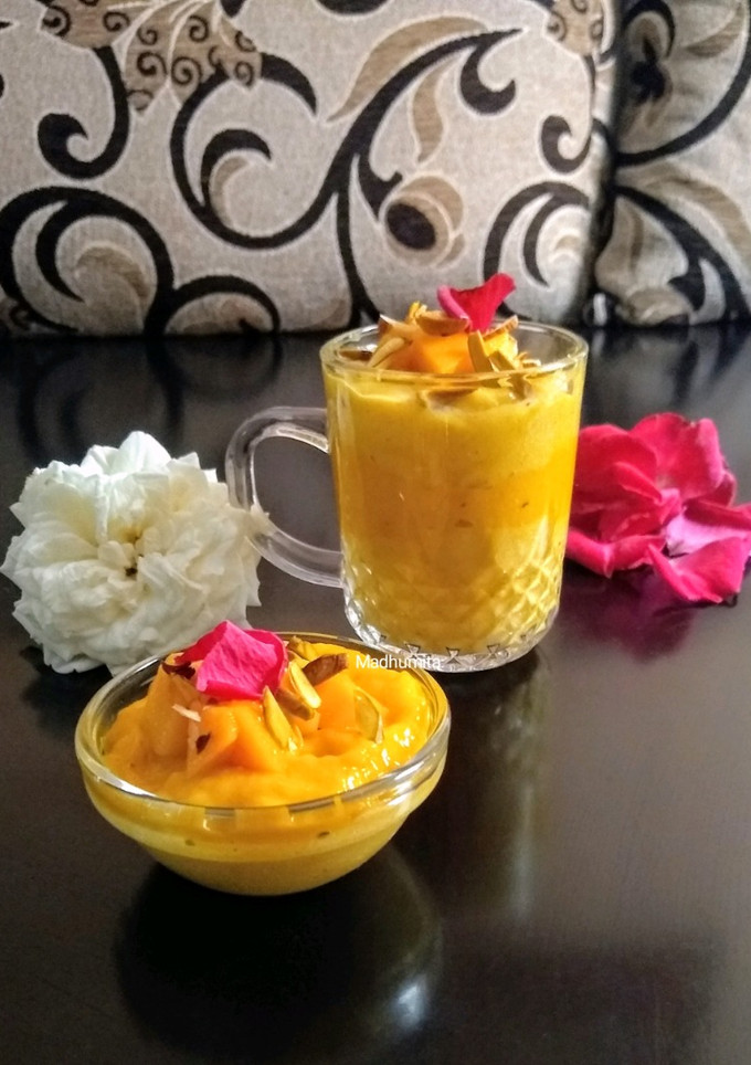 A picture of Mango Phirni.