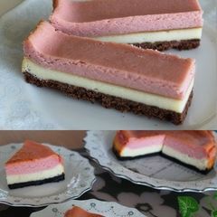 A picture of Baked Strawberry Cheesecake Bar.