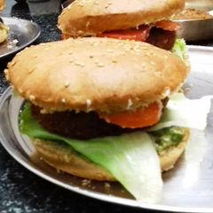 A picture of Aloo Tikki Burger !!.
