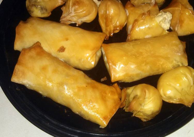 Oven Baked Rangoon and Beef Egg Rolls Oven Baked Rangoon and Beef Egg Rolls