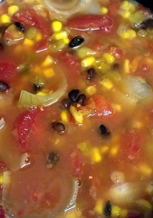 A picture of Taco Soup.