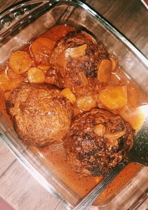 عکسی از دستور کوفته هلو