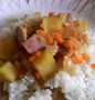Easy Way Make Recipe Leftover Ham with Cheese and Potatoes over rice that is Really Delicious, Can Spoil the Tongue}