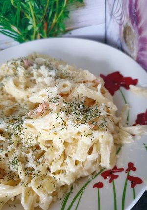 Une photo de Tagliatelles fraîches au saumon 😊 #novembre