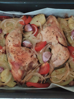 Una foto de Asado de pollo