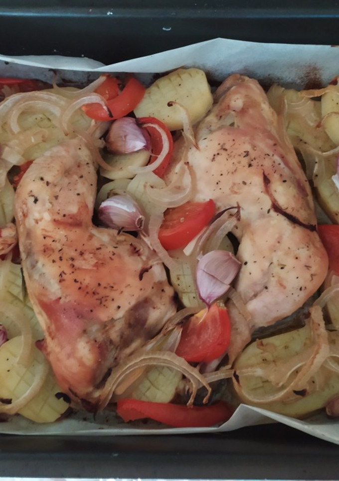 Una foto de Asado de pollo