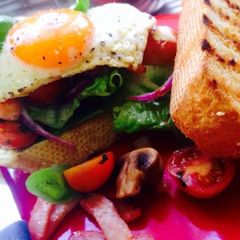A picture of Open Bacon & Egg Sandwich 4-1.