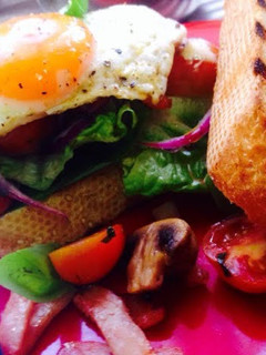 A picture of Open Bacon & Egg Sandwich 4-1.