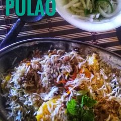 White pulao A picture of White pulao.