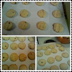 A picture of Mantecaditos con nuez. (pecan sandies, Rican style).