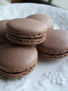 A picture of My Favorite Macarons (Chocolate).