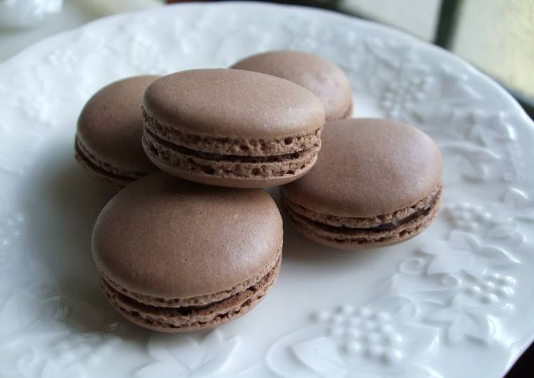 Recipe of Super Quick Homemade My Favorite Macarons (Chocolate)