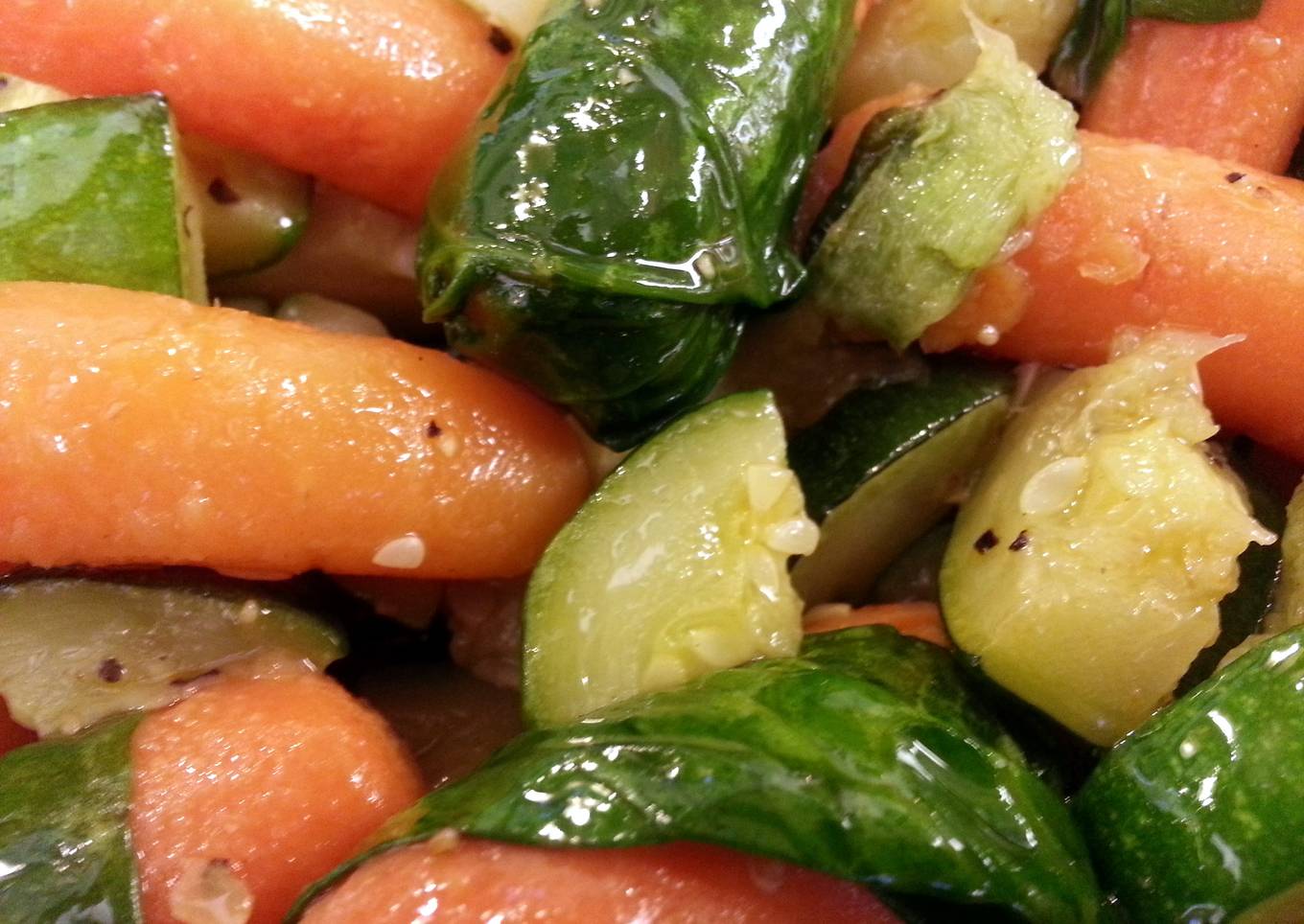Bacon Fried Veggies w/ Spinach