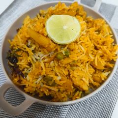 Hyderabadi Biryani A picture of Hyderabadi Biryani.