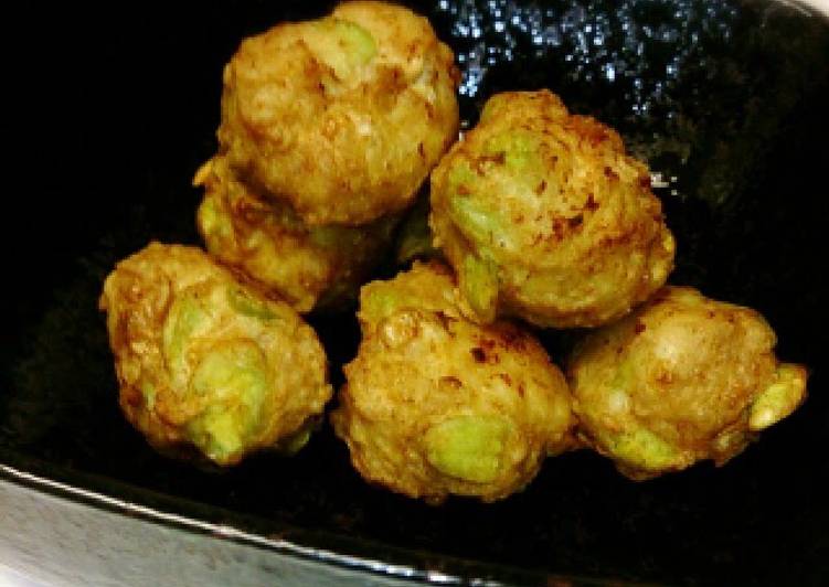 Simple Way to Prepare Super Quick Homemade Edamame Nuggets for Kid&#39;s Bentos