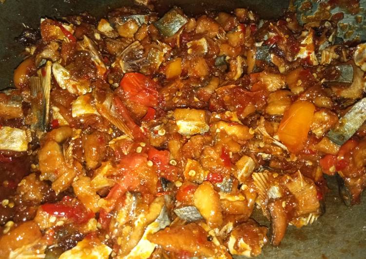 Ikan asin masak asam manis pedas 🐟🌶️
