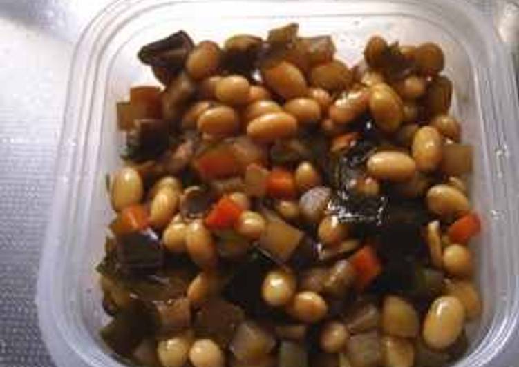 Pressure Cooker Gomoku-Mame (5 ingredient beans)