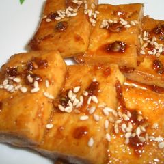 A picture of Korean-Style Tofu Teriyaki Easily Made in 10 Minutes.