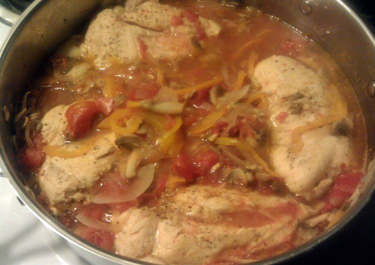 Steps to Make Speedy Chicken cacciatore