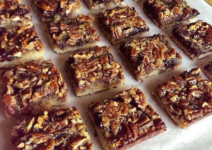 Recipe of Jamie Oliver Chocolate Pecan Pie Squares!