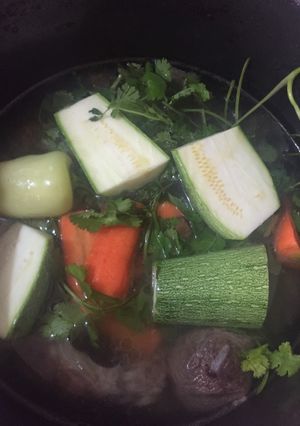 Una foto de Caldo de res