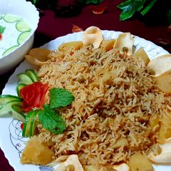 A picture of Matter and Aalu pula 😋.