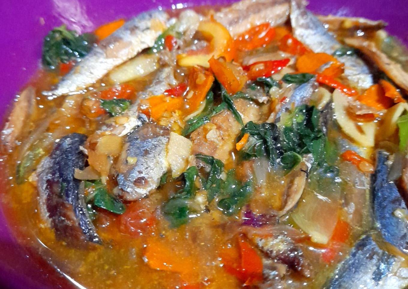 Ikan cuek kranjang kuah kemangi