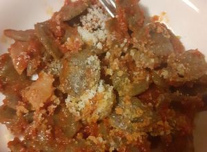 Foto di Orecchiette alla canapa con sugo all'amatriciana