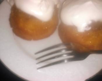 Popular Recipe Mini pineapple upsidedown cakes whomemade whipped cream Delicious Nutritious