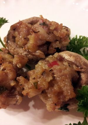 A picture of Kickin' Stuffed Mushrooms.