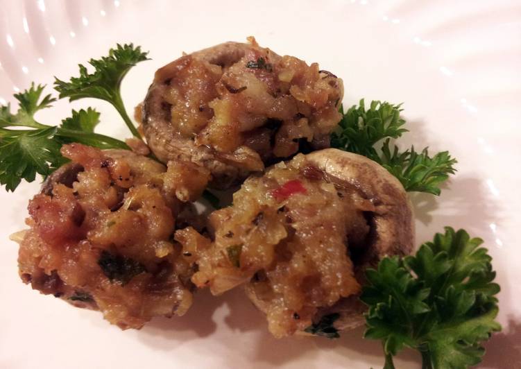 Steps to Prepare Quick Kickin&#39; Stuffed Mushrooms