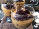 Postre en copa navideño