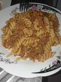 Tornillos con carne molida