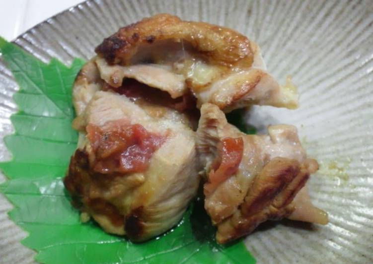 Simple Way to Prepare Award-winning For Bentos Chicken and Umeboshi Bake