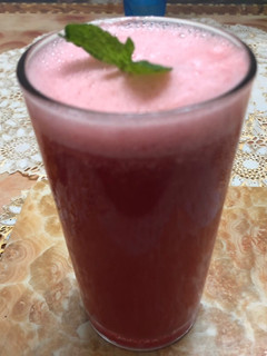 A picture of Watermelon strawberry lemonade.