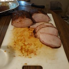 A picture of Smoked pork loin.