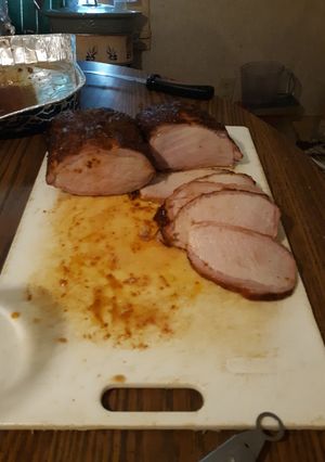 A picture of Smoked pork loin.
