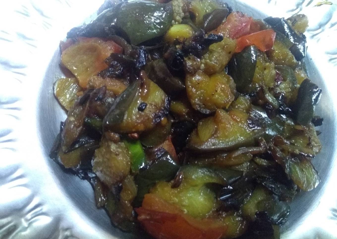 Brinjal stir fry
