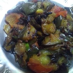 Brinjal stir fry A picture of Brinjal stir fry.