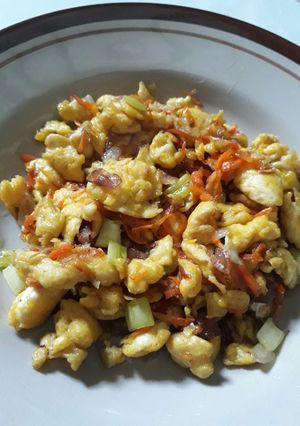 Foto resep Telur Orak-arik bawang merah