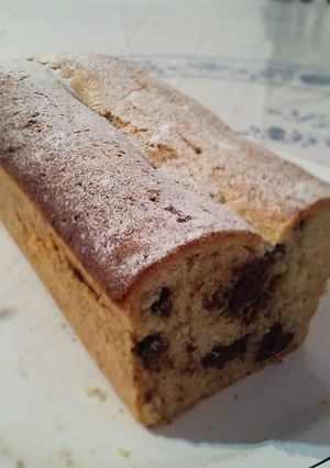 Una foto de Budín con trocitos de chocolate