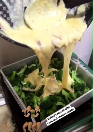 Foto resep Brokoli panggang saus keju