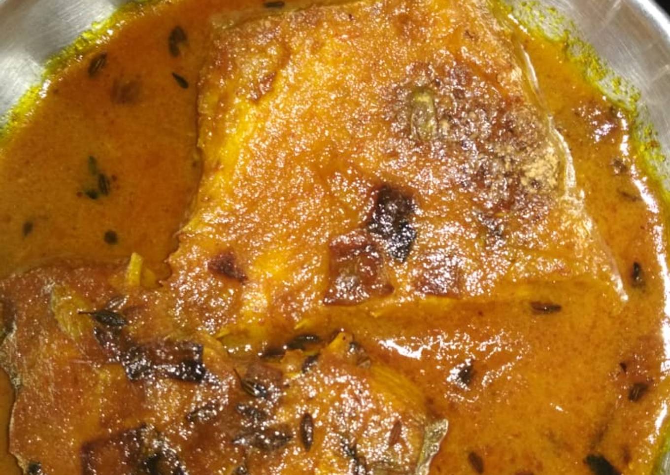 Rohu fish curry