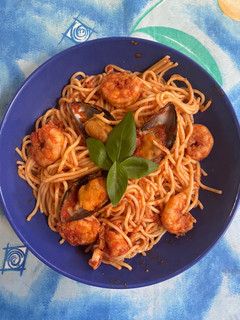 Spaghetti mit Meeresfrüchten Rezepthauptbild