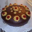 Bizcochuelo de chocolate: rellena de crema de frutas y cobertura de ganache👌😋